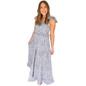 Anna Cate Collection Eliza Blue and White Floral Dress